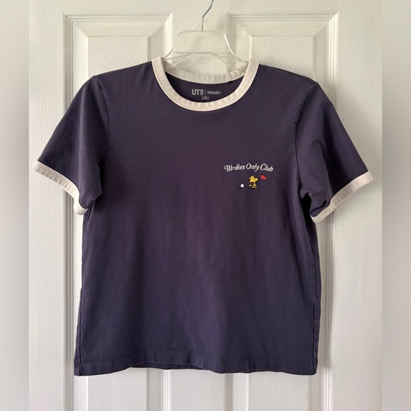 Peanuts Tops - Peanuts Dark Blue 'Birdies Only Club' Tee